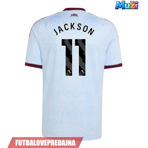 Lacne Muži Futbalové dres Aston Villa Nicolas Jackson #11 2026-27 Krátky Rukáv - Tretina
